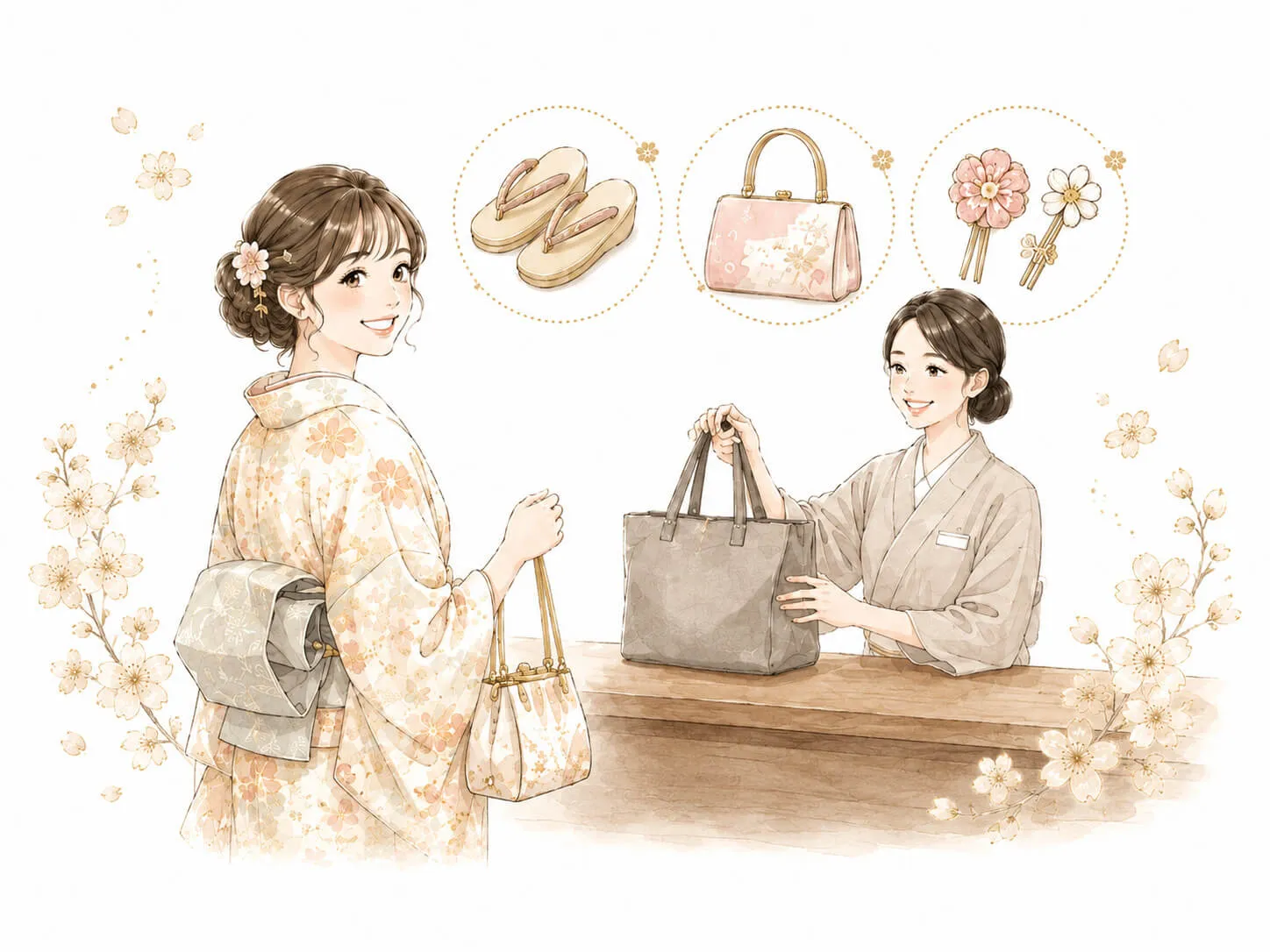 手ぶらでご来店OK